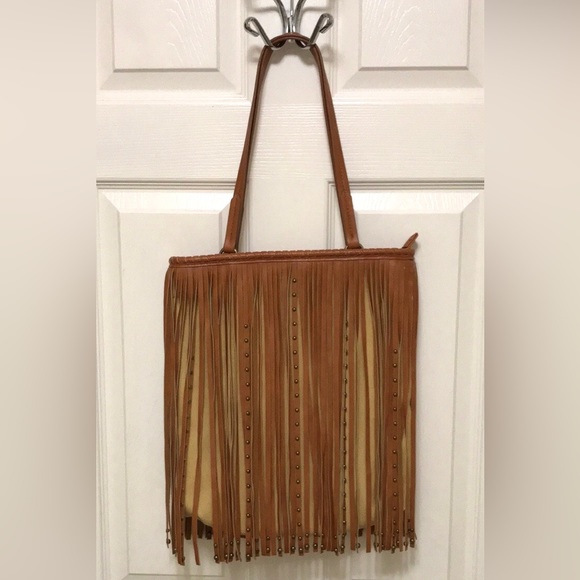 Charming Charlie Ryder Studded Fringe Handbag - Picture 8 of 16